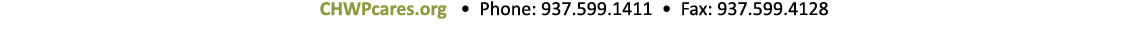 CHWPcares org    Phone: 937 599 1411   Fax: 937 599 4128